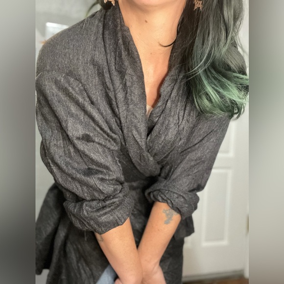 Open Front Wool Cardigan J. Jill - Picture 2 of 6